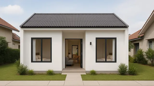 Desain Rumah Ukuran 6x9 2 Kamar/Ilustrasi gambar oleh AI