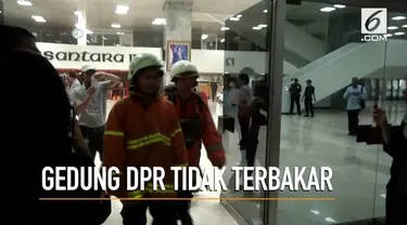 Asap di gedung nusantara 3 dpr ternyata bukan berasal dari api, melainkan alat pendeteksi kebakaran.