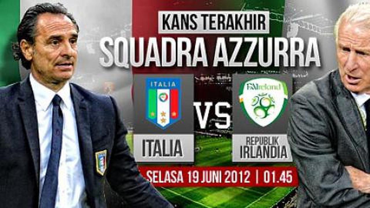 Data dan fakta: Italia versus Republik Irlandia