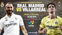 Banner prediksi Real Madrid vs Villareal. (Triyasni)