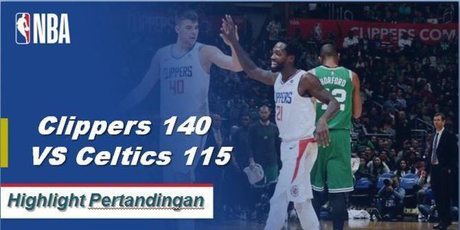 Cuplikan Hasil Pertandingan NBA : Clippers 140 VS Celtics 115