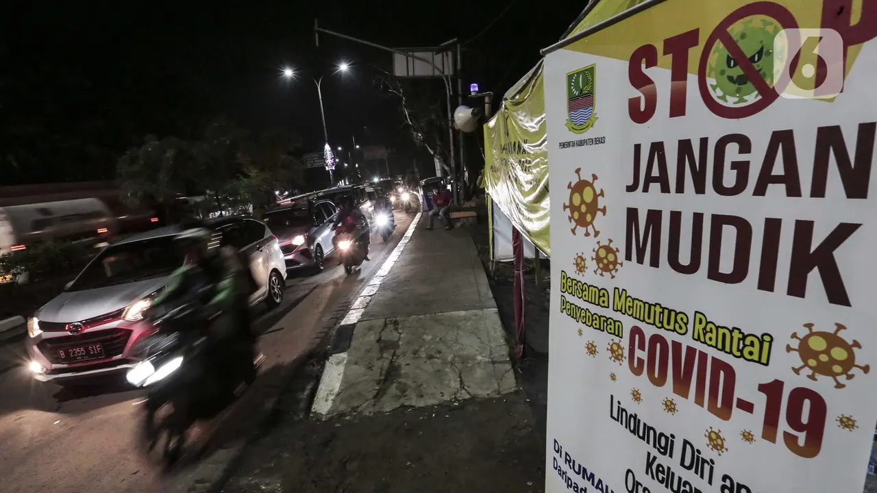 FOTO: Polisi Gagalkan Upaya Mudik Menuju Jawa Tengah