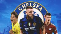 Chelsea - Pau Torres, Milan Skriniar, Benjamin Pavard (Bola.com/Adreanus Titus)