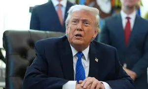 Presiden Amerika Serikat Donald Trump di Ruang Oval, Gedung Putih, pada 30 Januari 2026. (Dok. AP/Evan Vucci)