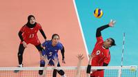 Timnas voli putri Indonesia akan menghadapi lawan berat yakni Jepang pada laga pembuka Asian Games 2018. (Liputan6.com/Faizal Fanani)