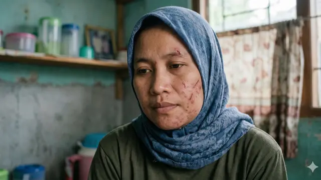 Ciri Wajah Kekurangan Kolagen (Foto: Gemini AI)