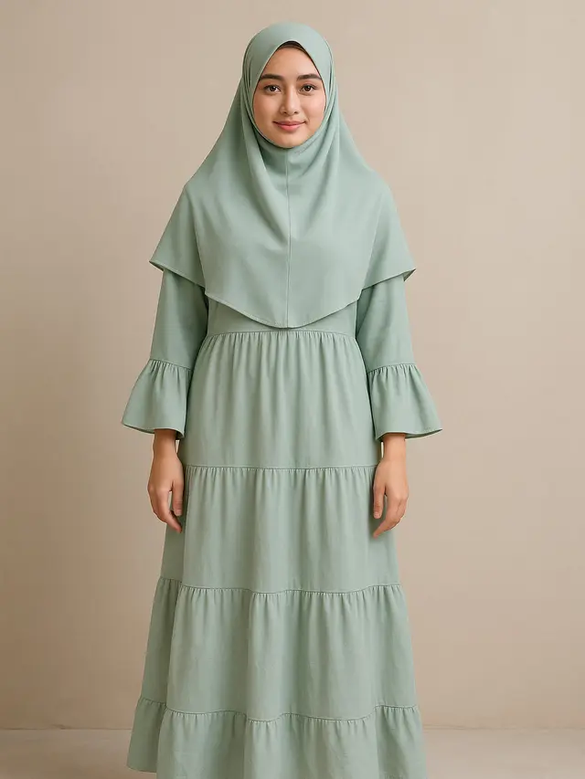 Model Gamis Syar'i yang Lebar tapi Nyaman (Foto: ChatGPT)