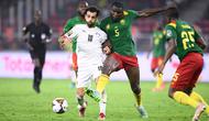 Timnas Mesir berhasil lolos ke final Piala Afrika 2021 setelah mengalahkan Kamerun lewat adu penalti dengan skor 3-1 di Olembe Stadium, Yaounde, Jumat (4/2/2022) dini hari WIB. (AFP/CHARLY TRIBALLEAU)