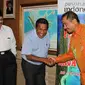 Menteri Pariwisata Arief Yahya bersama Bupati Raja Ampat, Marcus Wamna, saat jumpa pers Festival Bahari Raja Ampat di Gedung Sapta Pesona.