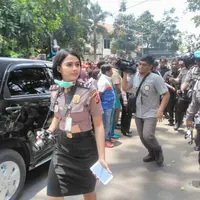 Bripda Ismi Aisyah di tengah penyergapan teroris Bom Bandung (Istimewa)