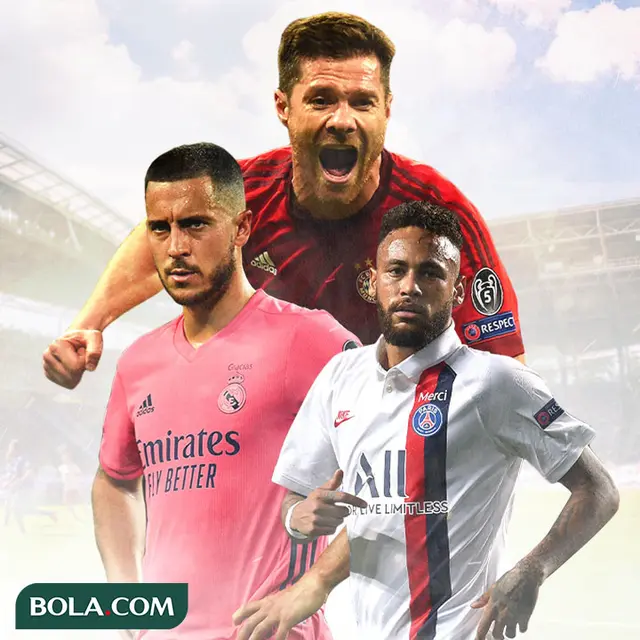 Ilustrasi - Eden Hazard, Xabi Alonso, Neymar
