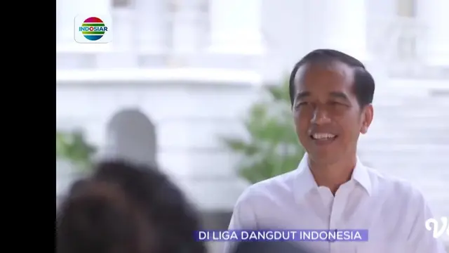 Presiden Jokowi saat menyambut host, juri dan peserta LIDA 2019 (Foto: Youtube Indosiar)