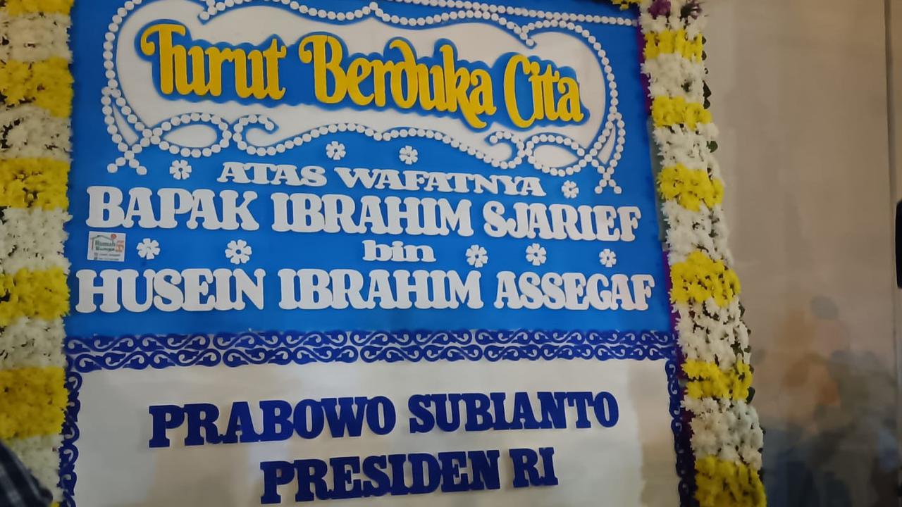 Presiden Prabowo Kirim Karangan Bunga Ucapan Bela Sungkawa buat Suami Najwa Shihab