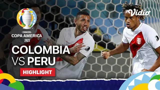 Berita video highlights Copa America 2021, Peru menang tipis 2-1 atas Kolombia, Senin (21/6/21).