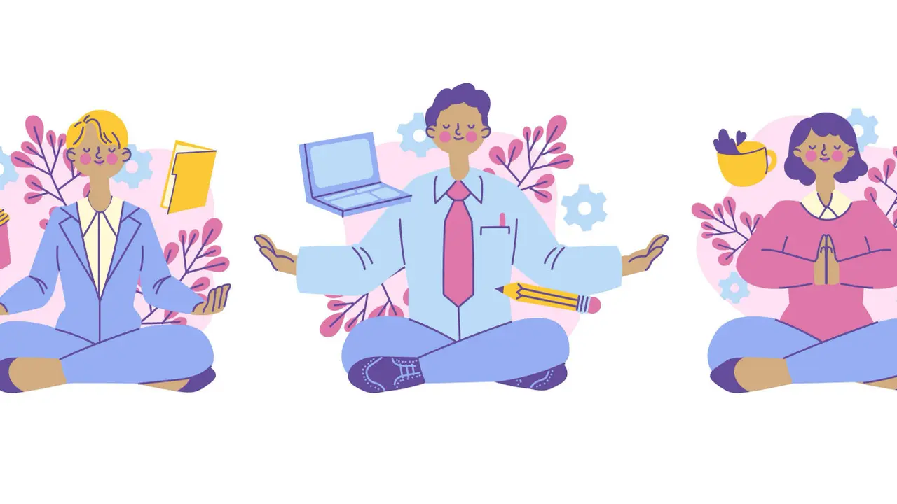 Ilustrasi keseimbangan hidup dan kerja