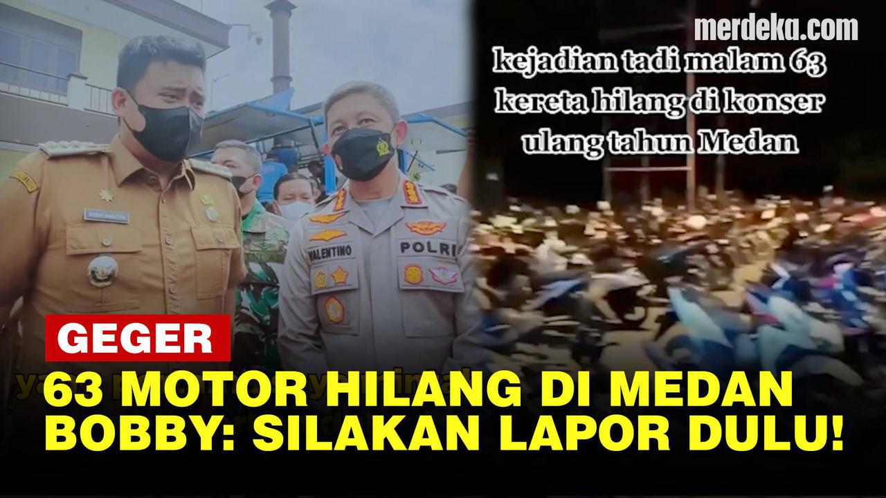 VIDEO: Jawaban Bobby Nasution soal Viral 63 Motor Hilang saat HUT Kota Medan