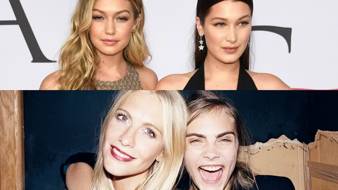 [Bintang] Gigi Hadid-Bella Hadid Versus Cara Delevingne-Poppy Delevingne, Mana Kakak Adik dengan Gaya Paling Stylish?