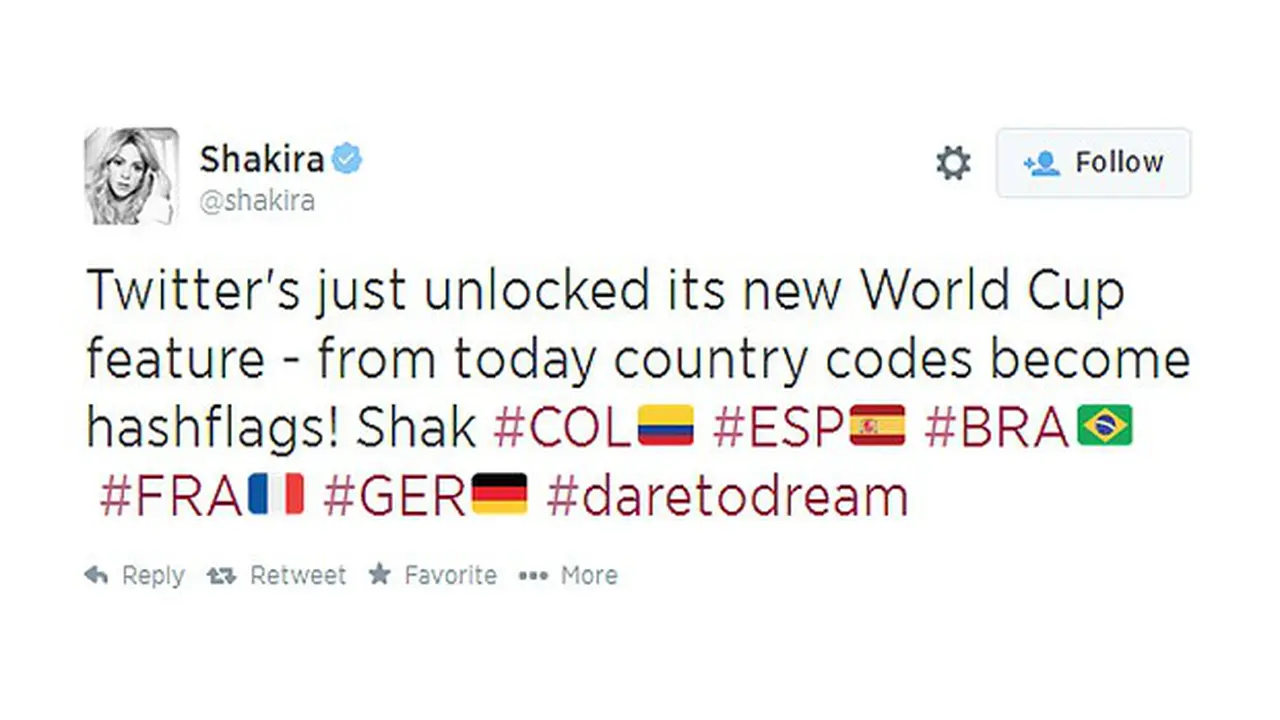 Twitter Sediakan Hashflag Untuk Piala Dunia 2014  