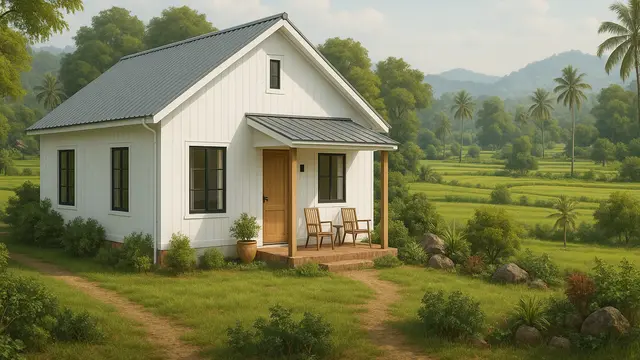 Rumah Scandinavian yang Cocok Dibangun di Kampung/via AI
