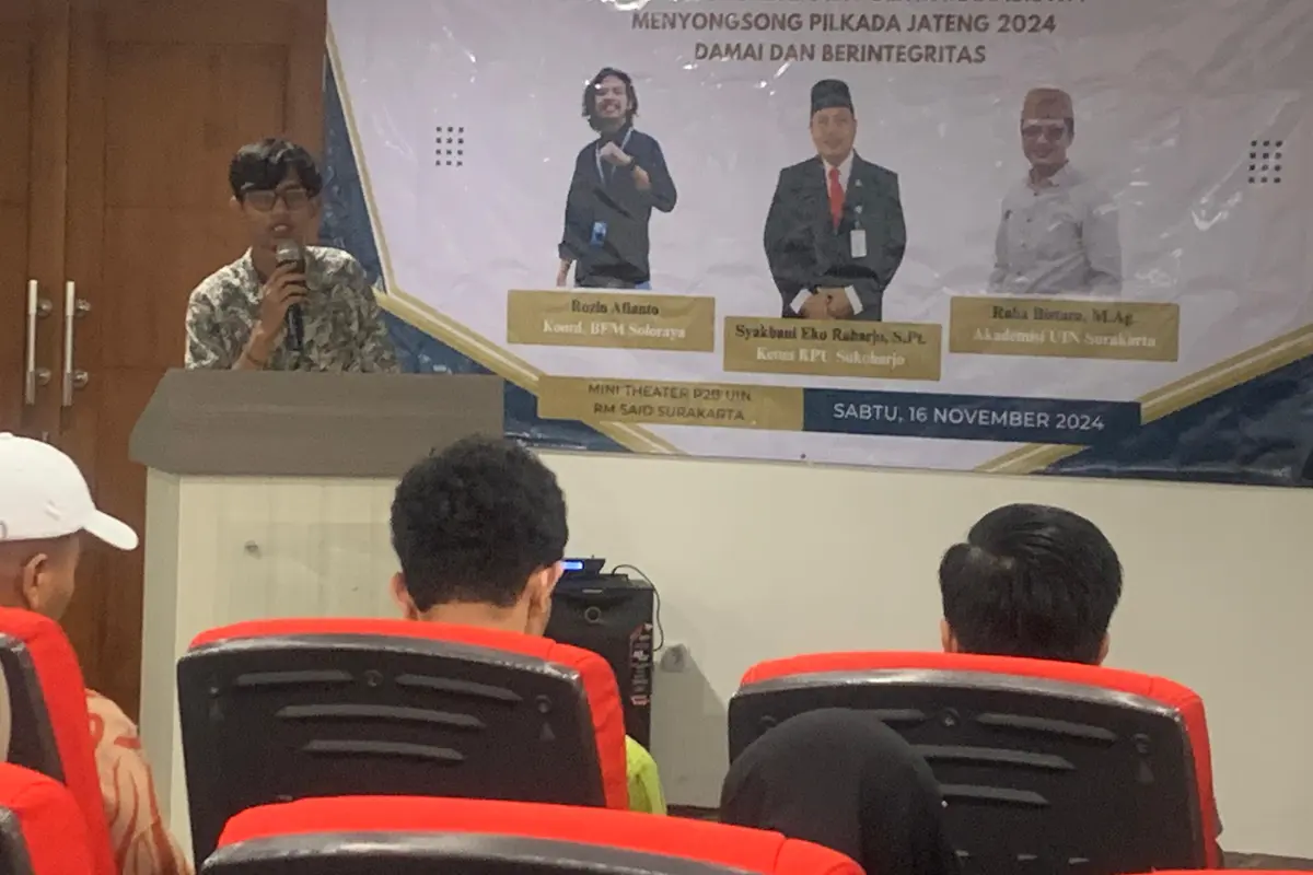 Koordinator Badan Eksekutif Mahasiswa (BEM) Solo Raya bidang Pendidikan dan Politik, Anwar Mustaqim (Istimewa)