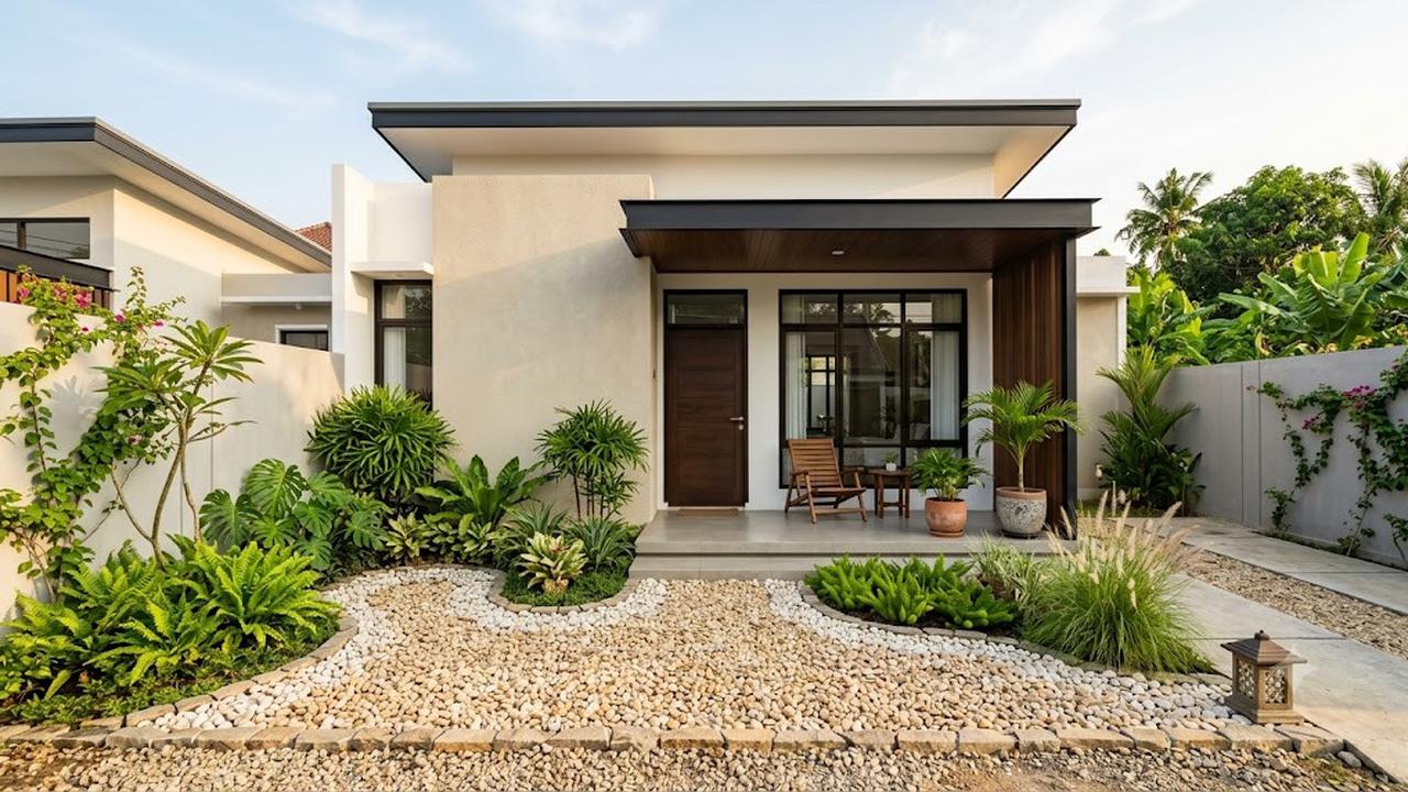 Ide Gravel Garden di Teras Rumah