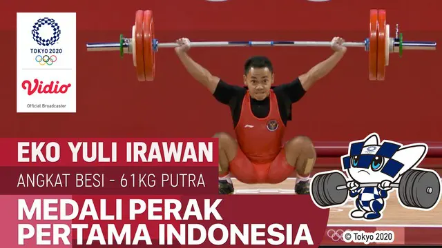 VIDEO: Eko Yuli Irawan Berhasil Persembahkan Medali Perak Bagi Indonesia di Olimpiade Tokyo 2020