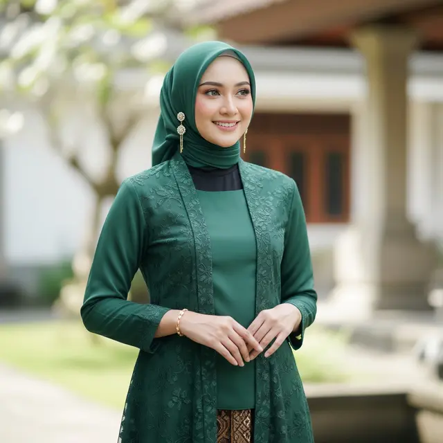 Memakai Perhiasan Saat Lebaran (Gemini AI)