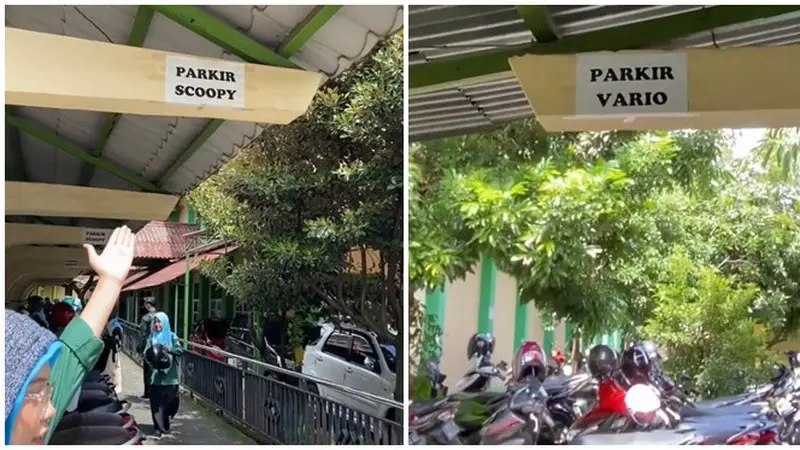 Viral Parkiran Diatur Sesuai Jenis Motor, Netizen Sebut Kendaraan Juga Ada 'Circle'