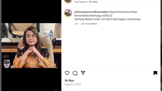Jaleswari Pramodhawardani mundur dari jabatan Deputi V Kepala Staf Kepresidenan terhitung mulai Kamis 1 Februari 2024.