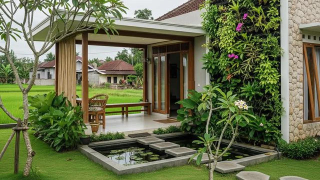 9 Model Desain Rumah Kampung Modern yang Memiliki Halaman Hijau, Nyaman, dan Menarik