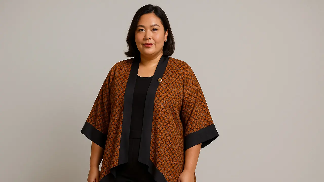 Model Baju Batik Wanita Gemuk agar Terlihat Ramping (Foto: ChatGPT)