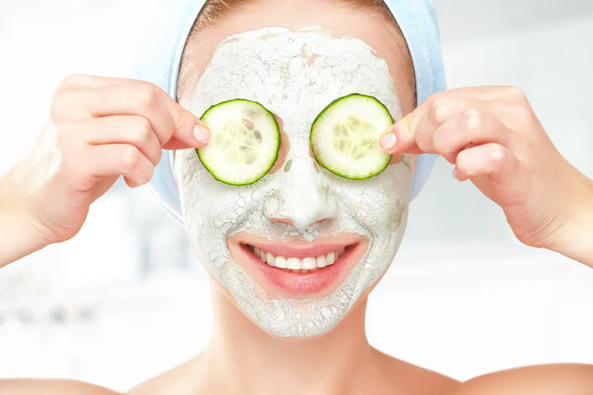 Masker wajah dengan yoghurt