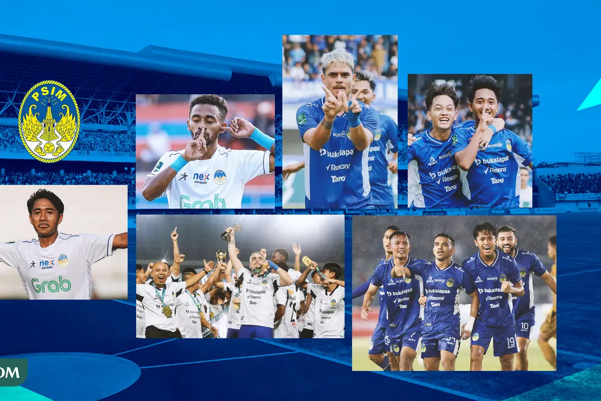 Kolase - Selebrasi Gol PSIM dari musim ke musim dan angkat trofi Liga 2