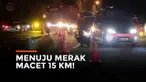 Ribuan pemudik yang menuju Pelabuhan Merak terjabak di kemacetan sepanjang 15 kilometer Jumat (29/4) malam hingga Sabut (30/4) dini hari.