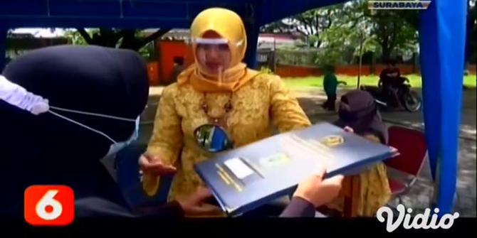 VIDEO: Cegah Kerumunan, Begini Cara Bagi Rapor di SMPN 1 Mojowarno Jombang