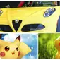 Rona kemerahan yang ada di pipi Pikachu juga terdapat pada 4C melalui komponen lampu sen.