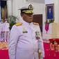 Presiden Joko Widodo atau Jokowi resmi melantik Panglima Komando Gabungan Wilayah Pertahanan (Pangkogabwilhan) I Laksamana Madya (Laksdya) Muhammad Ali menjadi Kepala Staf Angkatan Laut (KSAL). (Dok. Tangkapan Layar Youtube TNI Angkatan Laut)