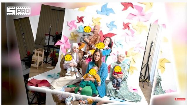 6 Gaya Pemotretan Nagita Slavina Bareng 'Geng Sultan', Kompak Ajak Buah Hati