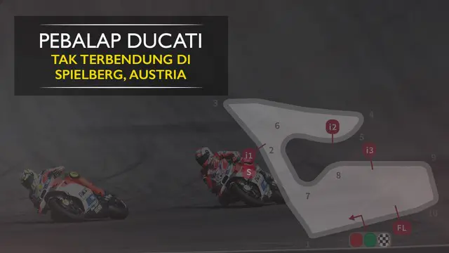 Ducati Tak Terbendung di Sirkuit Red Bull Ring, Austria