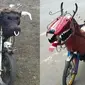 6 Modifikasi Motor Tema Hewan Bertanduk Ini Nyentrik Banget (IG/fuckyourbikesucks)