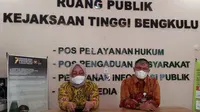 Kajati Bengkulu Agnes Triyani menitipkan uang sitaan sebanyak Rp 13 Miliar sebelum menjalankan tugas di Kejaksaan Agung Jakarta (Liputan6.com/Yuliardi Hardjo)