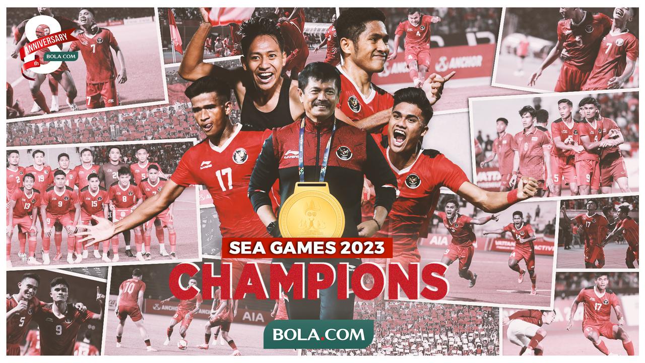 SEA Games 2023 - Kolase Foto Pertandingan Timnas Indonesia U-22 vs Thailand