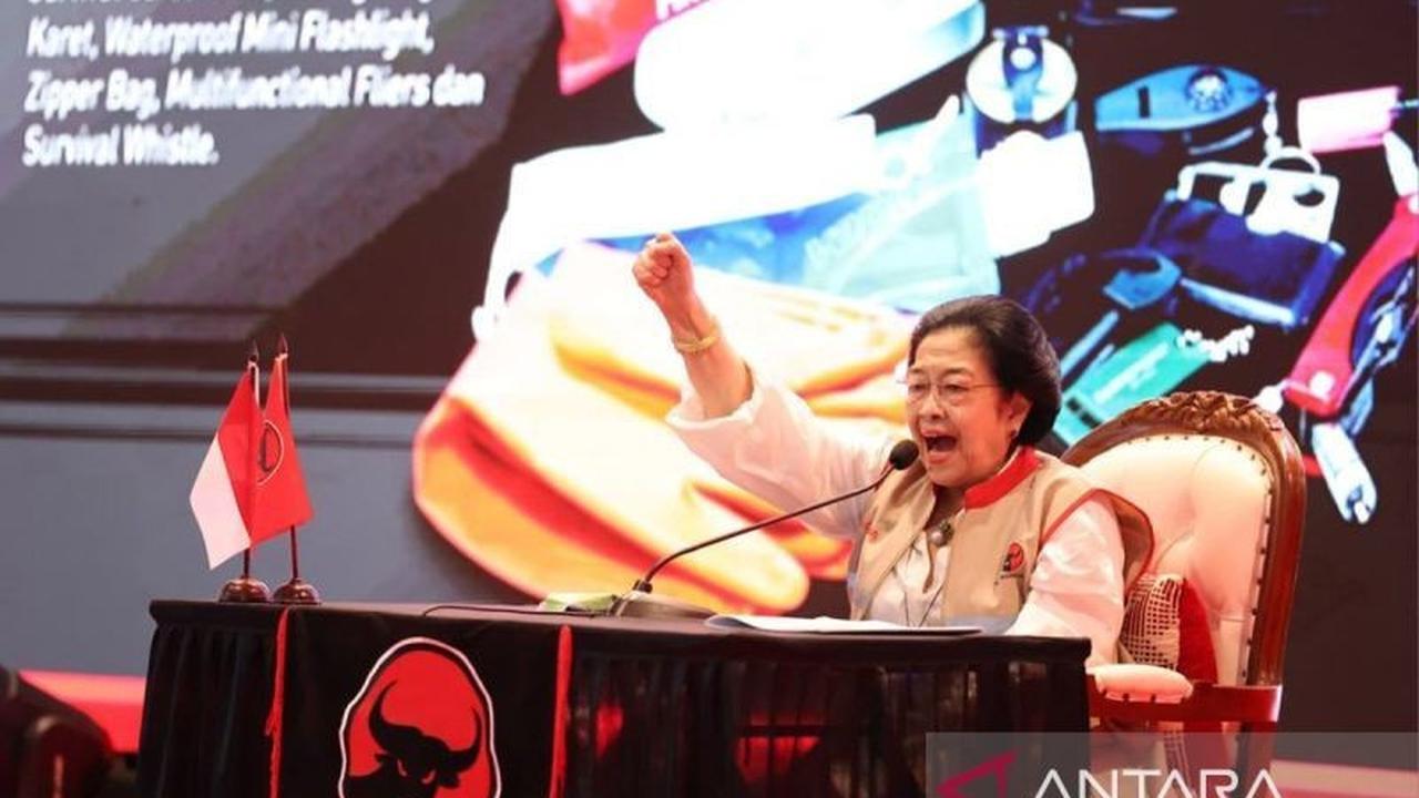 Megawati Hadiri Rakernas PDIP Ancol, Petinggi Partai Turut Meramaikan