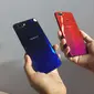 Bodi belakang Oppo F9. Liputan6.com/ Agustin Setyo Wardani