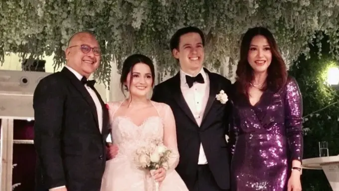 Maia Estianty temani Irwan Mussry kondangan di Yarussalem