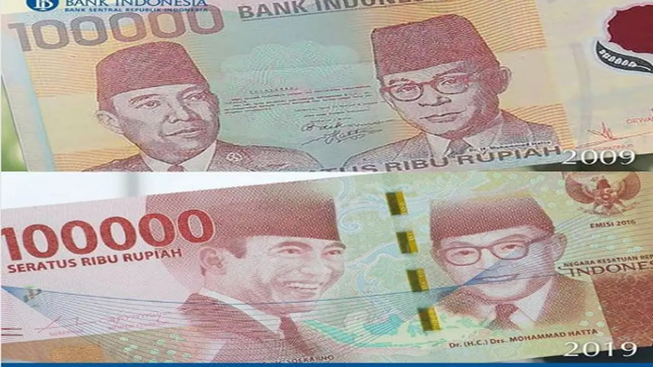 Ikut 10 Year Challenge, Yuk Kembali Lihat Desain Uang Rp 100 Ribu pada ...