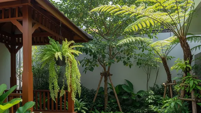 13 Tanaman yang Cocok Digantung di Gazebo, Hadirkan Suasana Teduh Alami