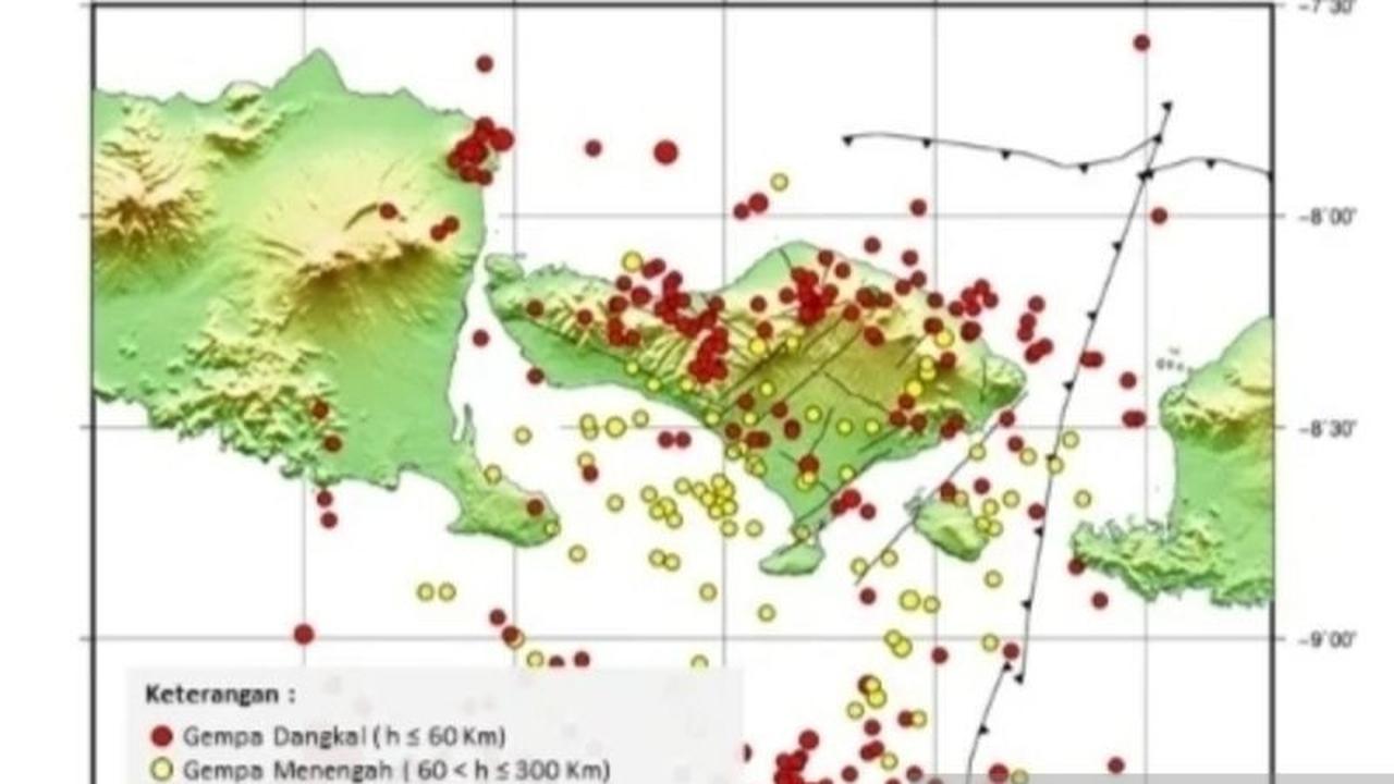 BMKG Catat 547 Gempa Bumi Guncang Bali Sepanjang Tahun 2025