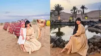 Potret Shandy Aulia liburan bersama anak di gurun pasir (sumber: Instagram/shandyaulia)