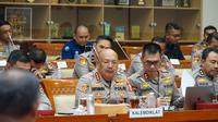 Kepala Lembaga Pendidikan dan Pelatihan (Kalemdiklat) Polri, Komjen Pol. Prof Chryshnanda Dwilaksana menghadiri Rapat Dengar Pendapat (RDP) bersama Komisi III DPR RI di Gedung Nusantara II, Senin (26/5/2025). (Istimewa)